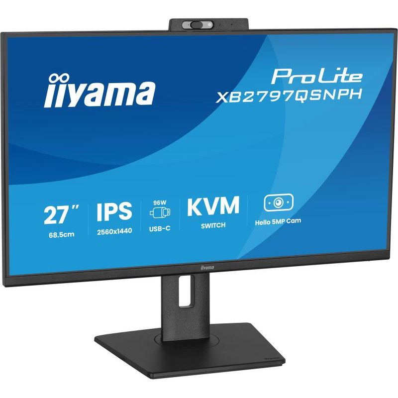 iiyama ProLite XB2797QSNPH-B1 27IN IPS LCD 4MS 2560X1440 350CD/M2 HDMI/DP/USB 2 écran plat de PC 68,6 cm (27") 2560 x 1440... (image 6)