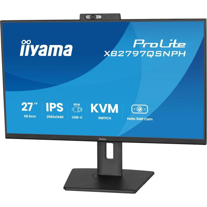iiyama ProLite XB2797QSNPH-B1 27IN IPS LCD 4MS 2560X1440 350CD/M2 HDMI/DP/USB 2 écran plat de PC 68,6 cm (27") 2560 x 1440... (image 8)