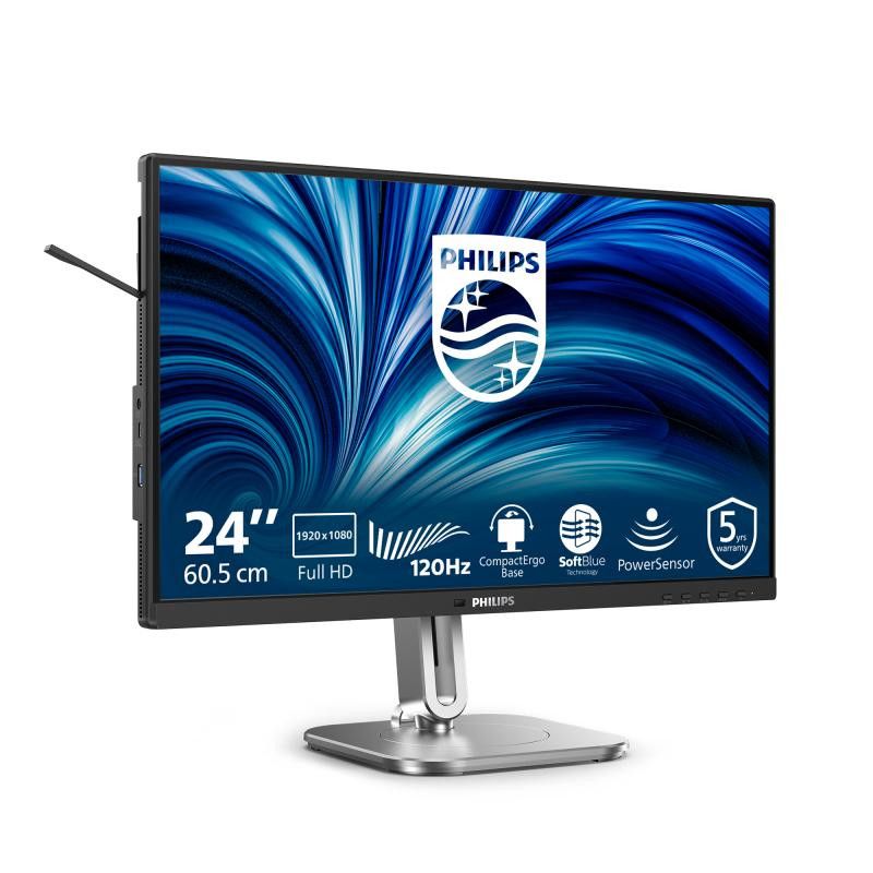 Philips 4000 series 24B2N4200/00 écran plat de PC 60,5 cm (23.8") 1920 x 1080 pixels Full HD LCD Gris · Moniteur · Informa... (image 2)