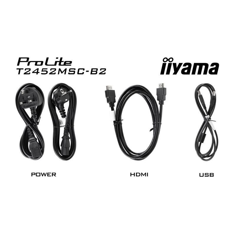 iiyama ProLite T2452MSC-B2 écran plat de PC 61 cm (24") 1920 x 1080 pixels Full HD Écran tactile Noir · Moniteur · Informa... (image 16)