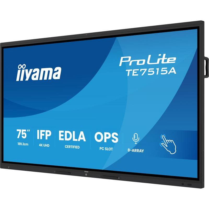 iiyama TE7515A-B2AG Écran d'affichage dynamique En forme de kiosk 190,5 cm (75") Wifi 550 cd/m² 4K Ultra HD Noir Écran tac... (image 6)