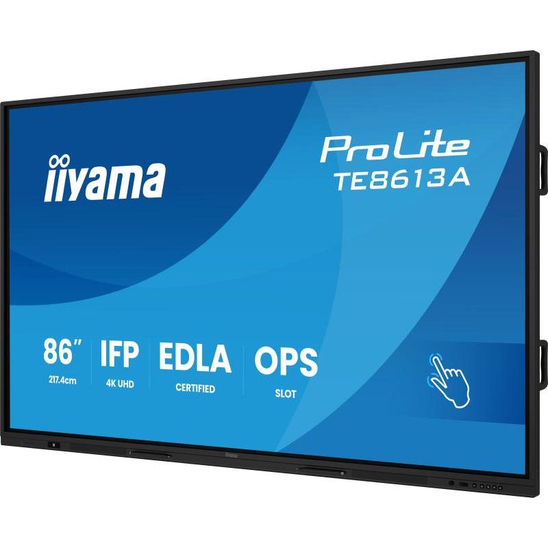 iiyama TE8613A-B2AG Écran d'affichage dynamique En forme de kiosk 2,17 m (85.6") Wifi 500 cd/m² 4K Ultra HD Noir Écran tac... (image 6)