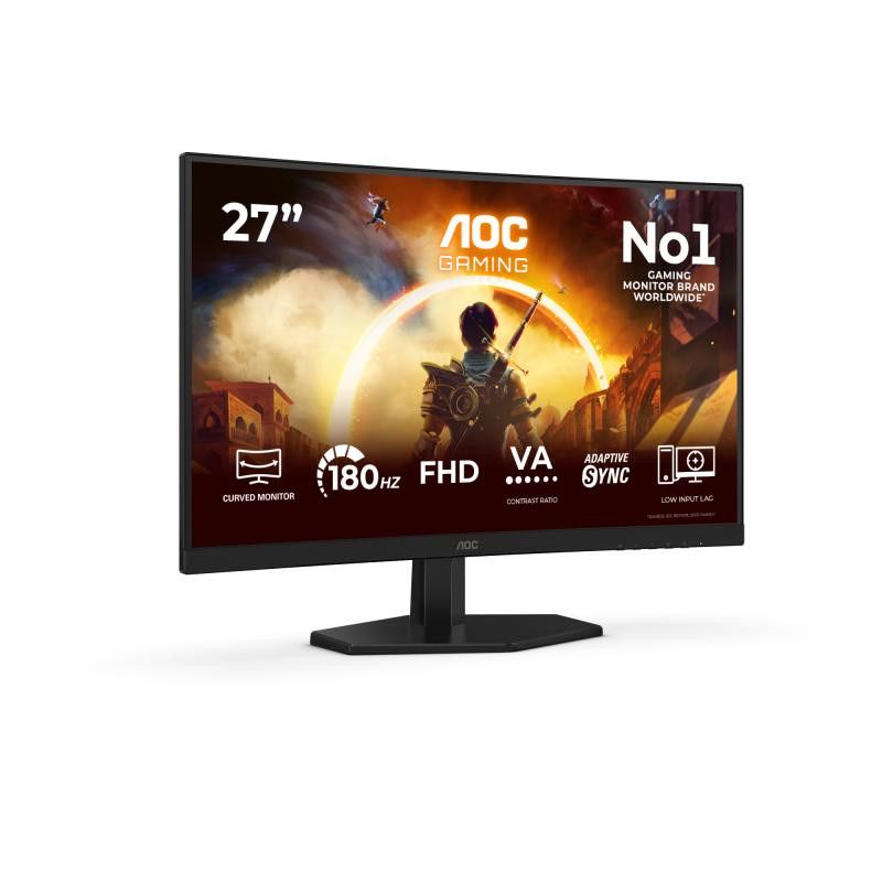 AOC G4 27" IPS FHD 180Hz écran plat de PC 68,6 cm (27") 1920 x 1080 pixels Full HD LCD Noir, Rouge · Moniteur · Informat S...