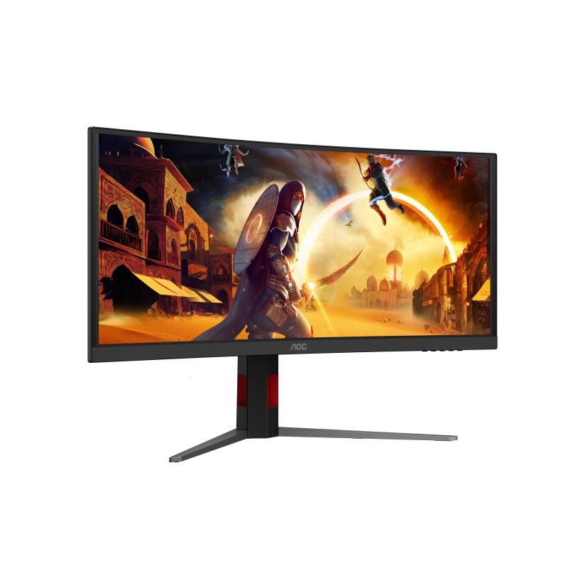 AOC G4 34'' CU34G4CA écran plat de PC 86,4 cm (34") 3440 x 1440 pixels Noir, Rouge · Moniteur · Informat Systems Strasbourg (image 7)