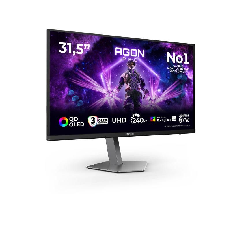 AOC AGON PRO AG326UZD2 écran plat de PC 80 cm (31.5") 3840 x 2160 pixels 4K Ultra HD OLED Noir · Moniteur · Informat Syste... (image 2)