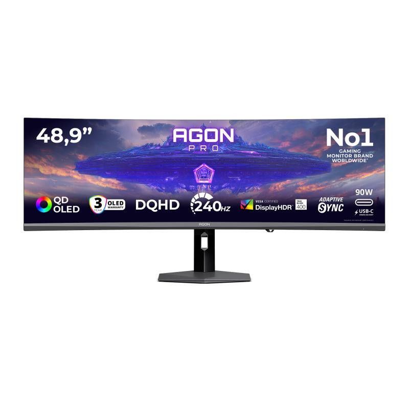 AOC 48.9' AGON PRO AGP497UCZD écran plat de PC 124,2 cm (48.9") 5120 x 1440 pixels Gris · Moniteur · Informat Systems Stra...