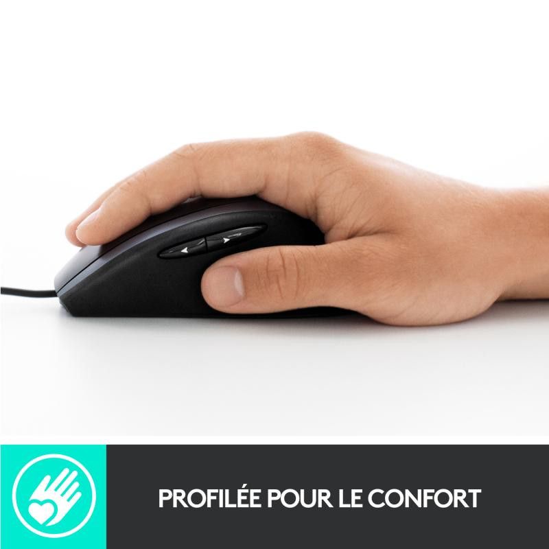 Logitech M500S Laser Filaire Noir - Souris · Souris PC · Informat Systems Strasbourg (image 6)