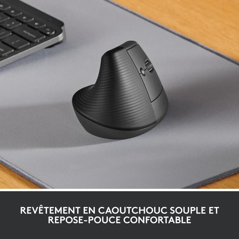 Logitech Souris LIFT RIGHT VERTICAL ERGO Bluetooth - Graphite · Informat Systems Strasbourg (image 10)