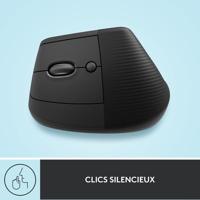 Logitech Souris LIFT LEFT VERTICAL ERGO Bluetooth - Graphite · Souris PC · Informat Systems Strasbourg (image 12)