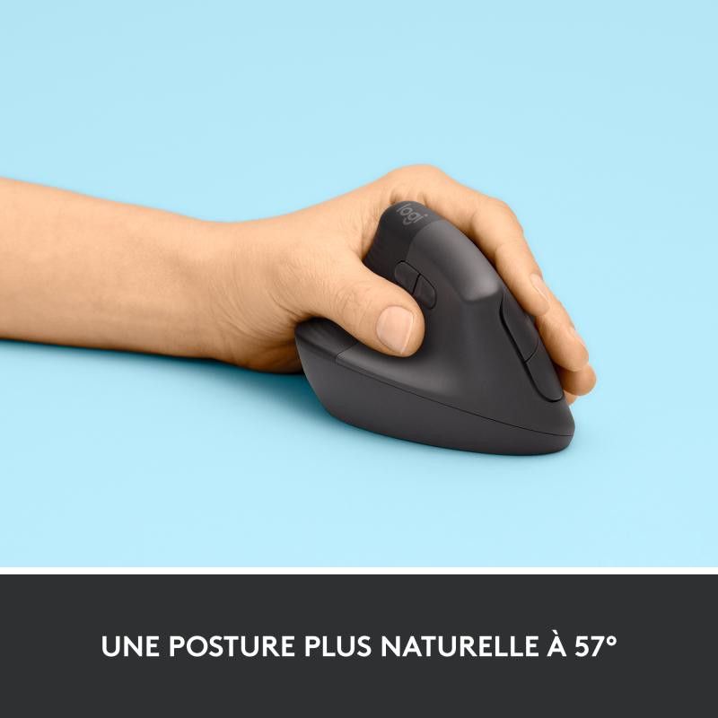 Logitech Souris LIFT LEFT VERTICAL ERGO Bluetooth - Graphite · Souris PC · Informat Systems Strasbourg (image 9)