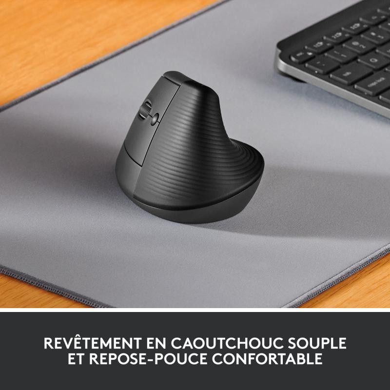 Logitech Souris LIFT LEFT VERTICAL ERGO Bluetooth - Graphite · Souris PC · Informat Systems Strasbourg (image 10)