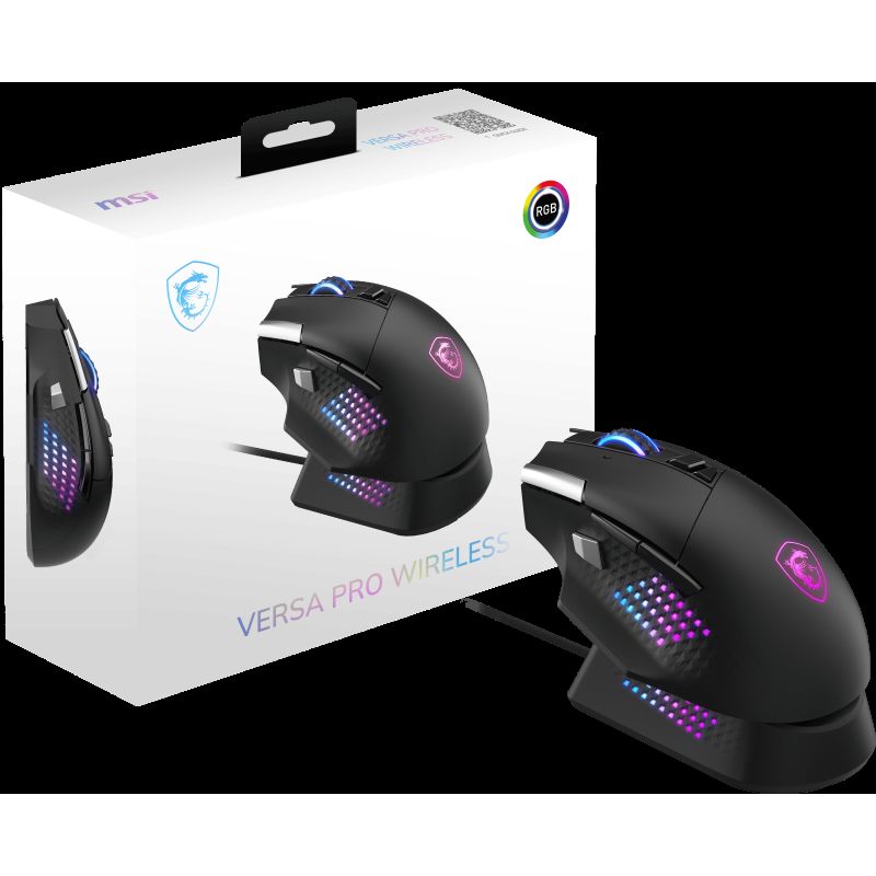 MSI S12-4301370-CLA souris Gaming Droitier RF Wireless + Bluetooth + USB Type-A Optique 26000 DPI · Souris PC · Informat S...