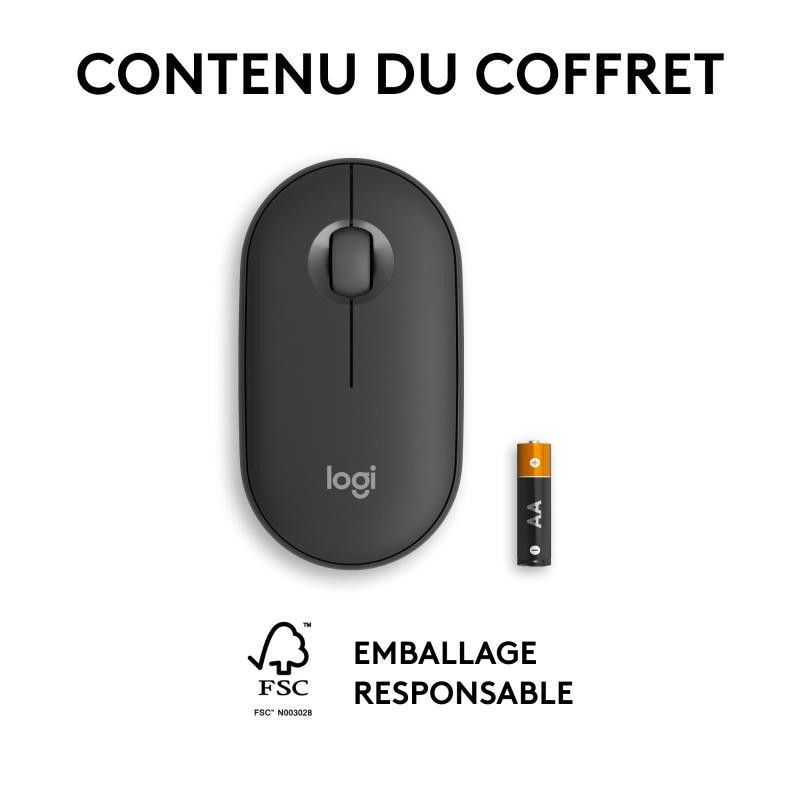 Logitech Pebble 2 M350s souris Voyage Ambidextre RF sans fil + Bluetooth Optique 4000 DPI · Souris PC · Informat Systems S... (image 16)