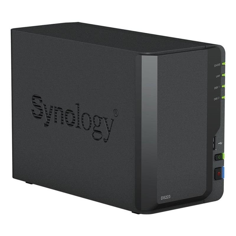 Synology DiskStation DS223 serveur de stockage NAS Bureau Realtek RTD1619B 2 Go DDR4 0 To · Informat Systems Strasbourg (image 7)