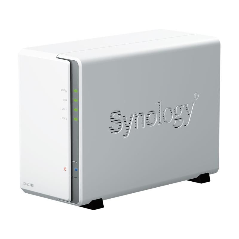 Synology DiskStation DS223J serveur de stockage NAS Bureau Realtek RTD1619B 1 Go DDR4 0 To DiskStation Manager Blanc · Inf... (image 2)