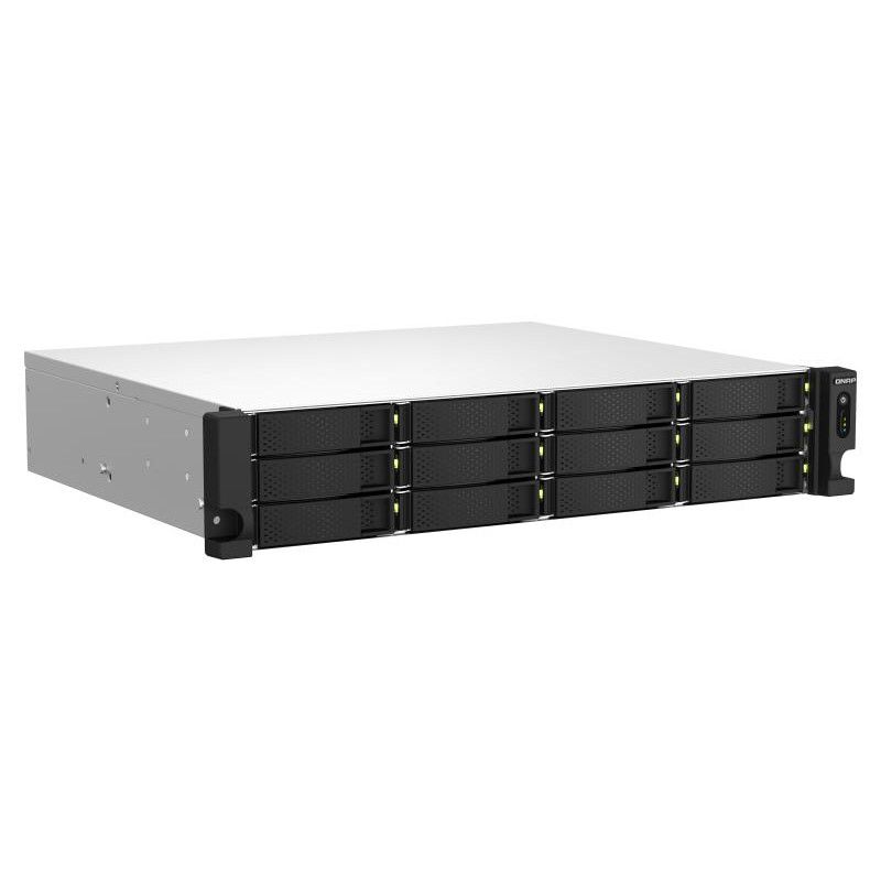 QNAP TS-1264U-RP NAS Rack (2 U) Intel® Celeron® 8 Go DDR4 0 To QNAP QTS Aluminium, Noir · Serveurs NAS · Informat Systems ... (image 2)
