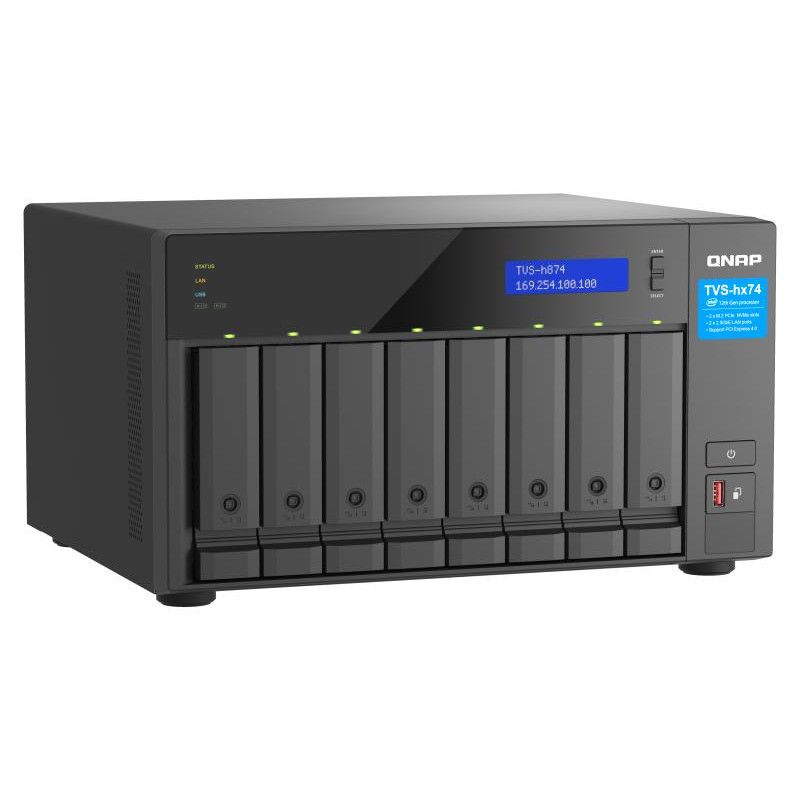 QNAP TVS-h874 NAS Tower Intel® Core i5 i5-12400 32 Go DDR4 0 To QuTS hero Noir · Serveurs NAS · Informat Systems Strasbourg (image 3)