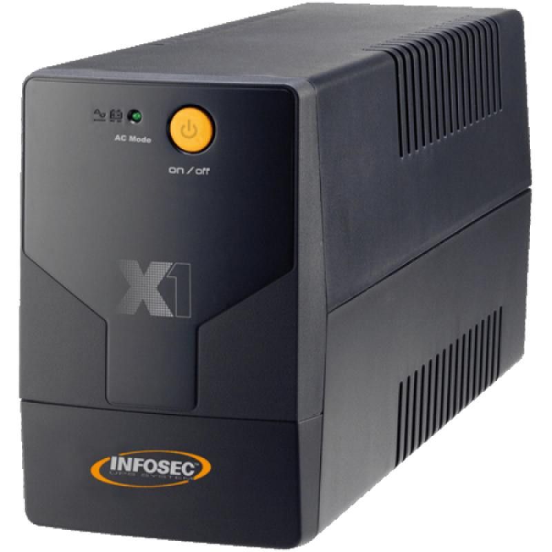 Infosec X1 EX 500 alimentation d'énergie non interruptible Interactivité de ligne 0,5 kVA 2 sortie(s) CA · Onduleurs · Inf...