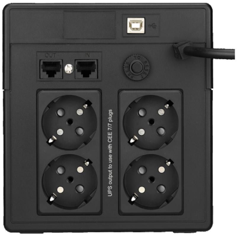 Infosec X3 EX LCD USB 1200 alimentation d'énergie non interruptible Interactivité de ligne 1,2 kVA 4 sortie(s) CA · Sécuri...
