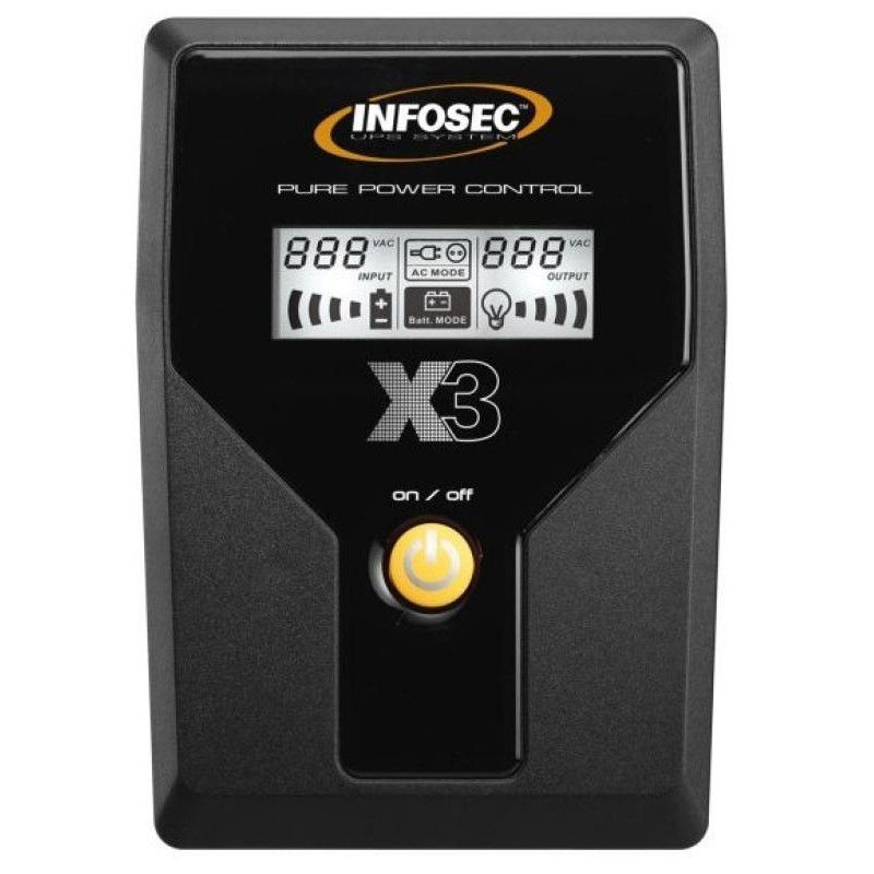 INFOSEC X3 EX 500 LCD USB FR/SCHUKO - Line interactive · Sécurité électrique · Informat Systems Strasbourg (image 2)