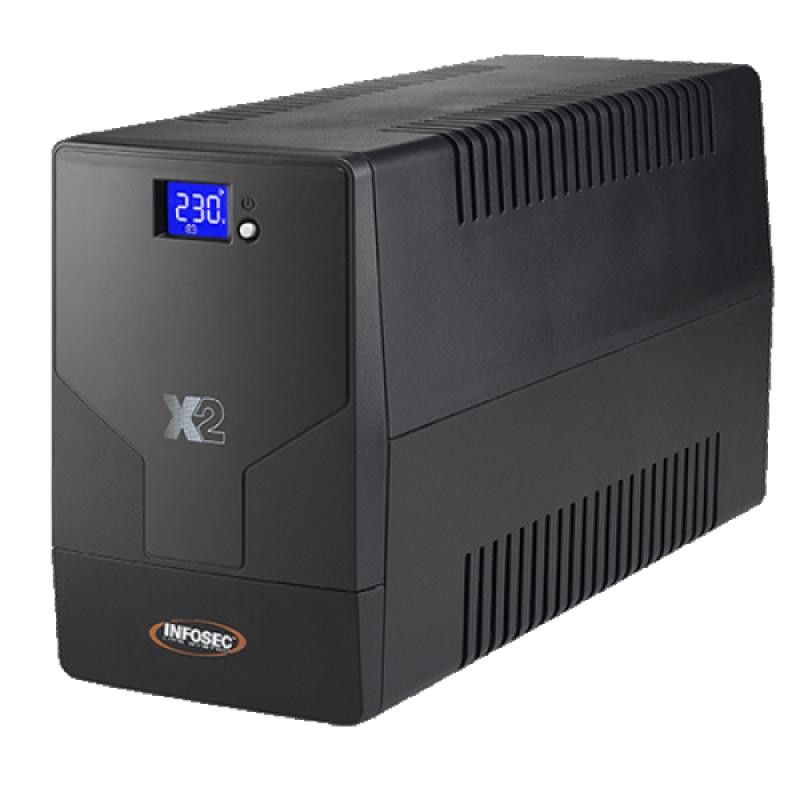 INFOSEC X2 LCD TOUCH 2000 FR/SCHUKO - Line Interactive - 2000 VA · Onduleurs · Informat Systems Strasbourg (image 2)