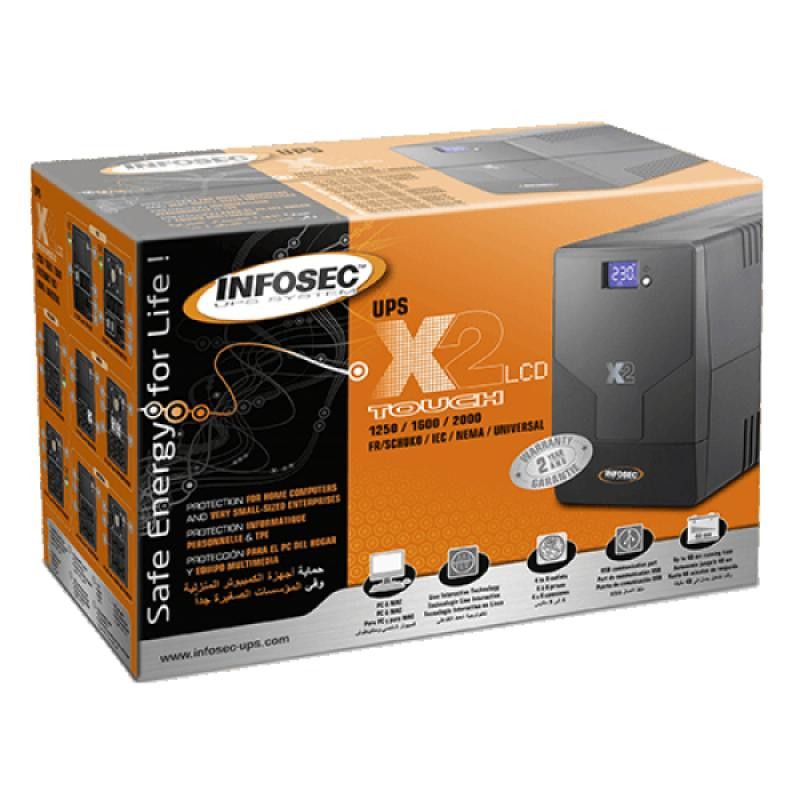 INFOSEC X2 LCD TOUCH 1600 FR/SCHUKO · ONDULEUR · Informat Systems Strasbourg (image 3)