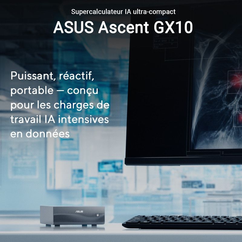 ASUS Ascent GX10 GX10-GG0003BN GB10 128 Go LPDDR5x-SDRAM 1 To SSD Mini PC Gris · Barebone NUC · Informat Systems Strasbourg (image 11)