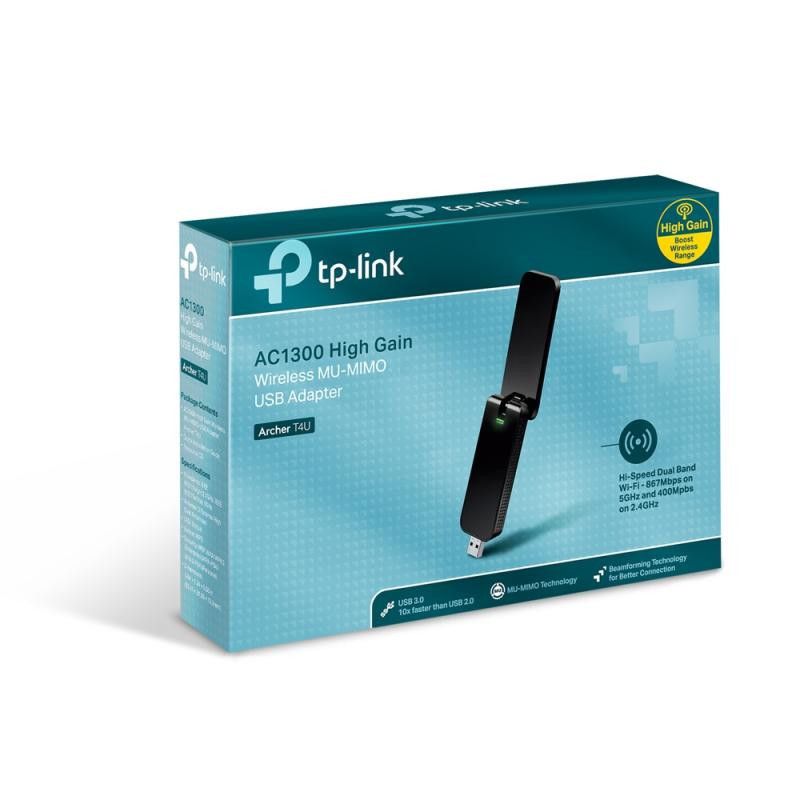TP-LINK ARCHER T4U - Adaptateur USB WiFi bi-bande AC1300 · Adaptateurs Réseaux · Informat Systems Strasbourg (image 5)