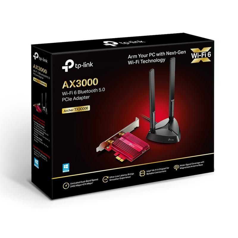 TP-LINK ARCHER TX3000E - Adaptateur WiFi 6 PCIe - Bluetooth 5.0 · Cartes réseaux · Informat Systems Strasbourg (image 3)