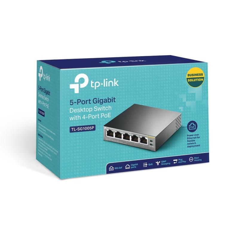 TP-LINK TL-SG1005P - Switch de bureau 5 ports Gigabit avec 4 ports PoE · Switches · Informat Systems Strasbourg (image 5)