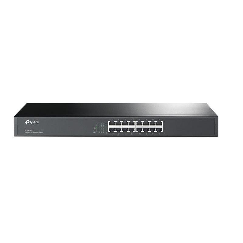 TP-Link TL-SF1016 Non-géré Fast Ethernet (10/100) 1U Noir · Switches · Informat Systems Strasbourg