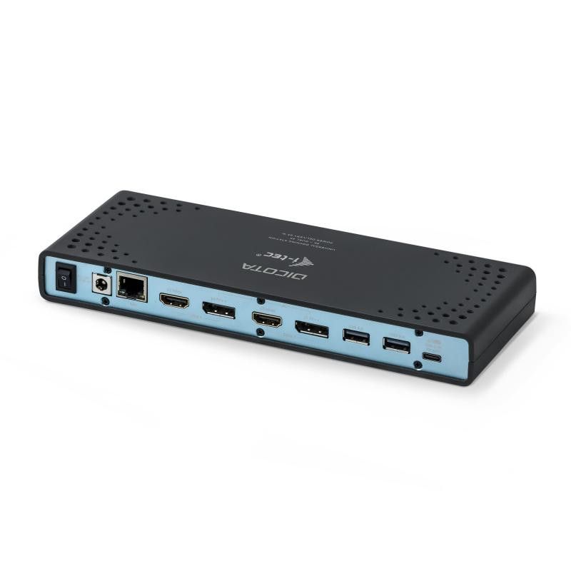 DICOTA D31952 station d'accueil Avec fil USB Type-C Noir · Switches · Informat Systems Strasbourg (image 2)