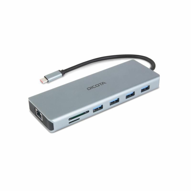 DICOTA D32065 hub & concentrateur USB 3.2 Gen 1 (3.1 Gen 1) Type-C Argent · Dock Station · Informat Systems Strasbourg