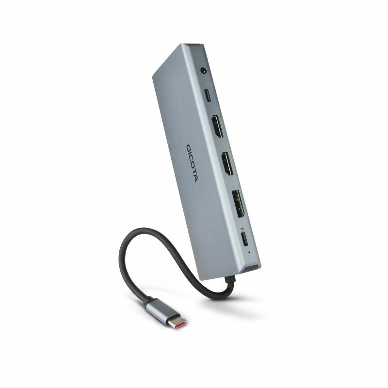 DICOTA D32065 hub & concentrateur USB 3.2 Gen 1 (3.1 Gen 1) Type-C Argent · Dock Station · Informat Systems Strasbourg (image 3)