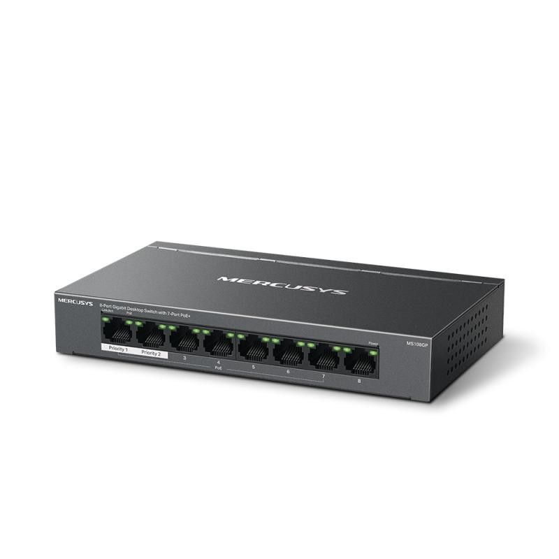 Mercusys Switch 8 Ports (7*PoE+1 Non PoE Gigabit) *MS108GP · Switches · Informat Systems Strasbourg