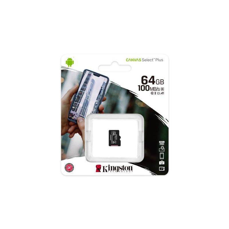 KINGSTON Carte Micro SDHC Canvas Select Plus 64G *SDCS2/64GBSP · CARTE MEMOIRE · Informat Systems Strasbourg (image 3)