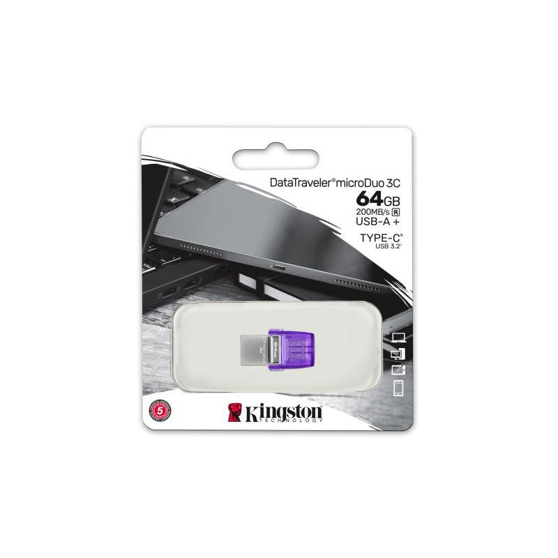 KINGSTON DataTraveler microDuo 3C 64G *DTDUO3CG3/64GB · Clé USB · Informat Systems Strasbourg (image 5)
