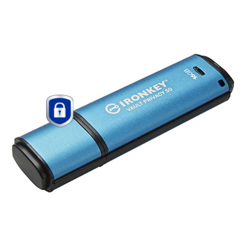 KINGSTON 16GB IronKey Vault Privacy 50 *IKVP50/16GB · Clé USB · Informat Systems Strasbourg (image 2)