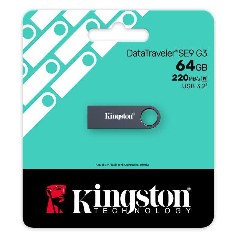 Kingston Technology DataTraveler 64 Go SE9 G3 - Nickel foncé · Clé USB · Informat Systems Strasbourg (image 4)