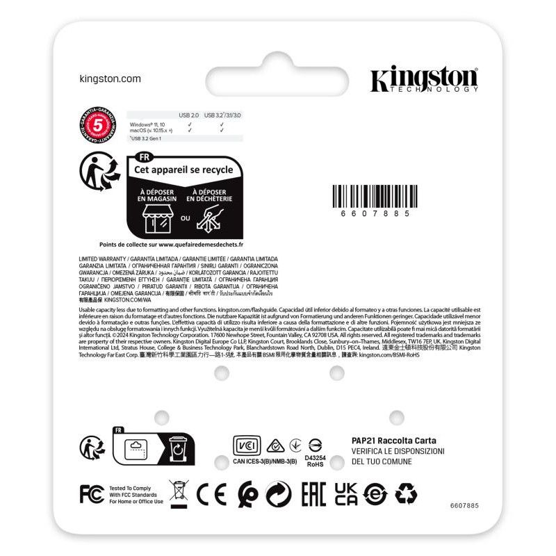 Kingston Technology DataTraveler 64 Go SE9 G3 - Nickel foncé · Clé USB · Informat Systems Strasbourg (image 5)