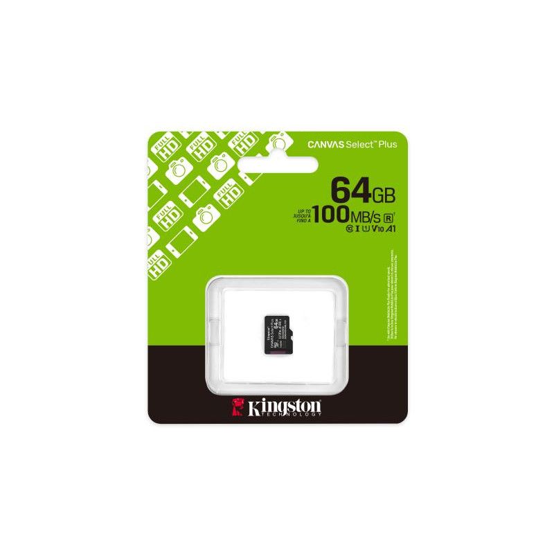 Kingston Technology 64GB micSDXC Canvas Select Plus Gen3 100R A1 (Adaptateur SD non inclus) · Cartes mémoires · Informat S... (image 3)