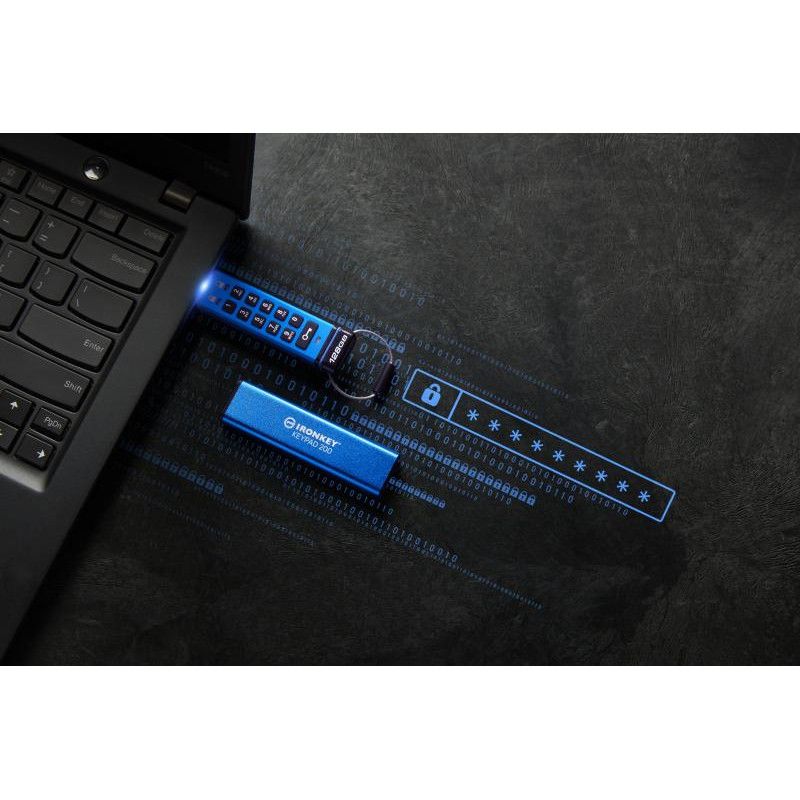Kingston Technology IronKey Keypad 200 de 128 Go, FIPS 140-3 niveau 3 (en attente), chiffrement AES-256 · Clé USB · Inform... (image 6)