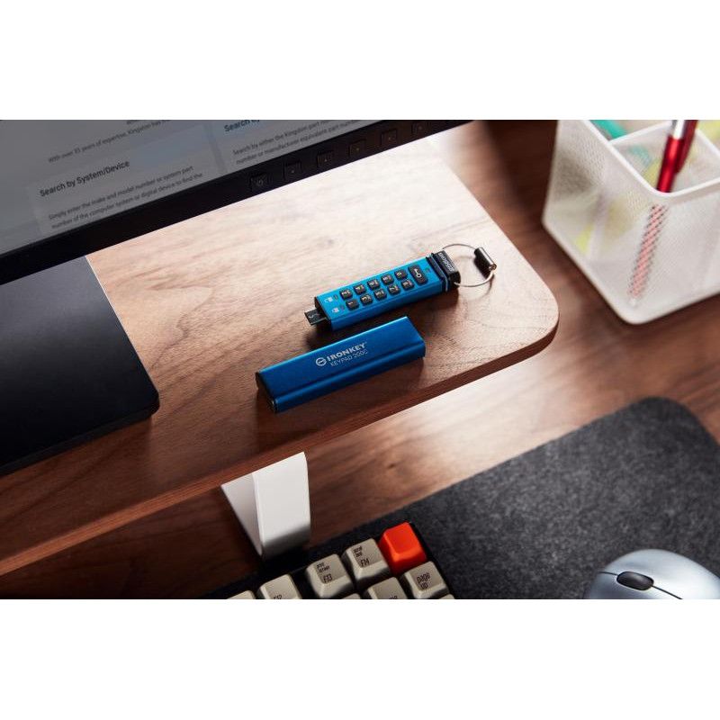 Kingston Technology IronKey Keypad 200C USB-C de 256 Go, FIPS 140-3 niveau 3 AES-256 · Clé USB · Informat Systems Strasbourg (image 6)