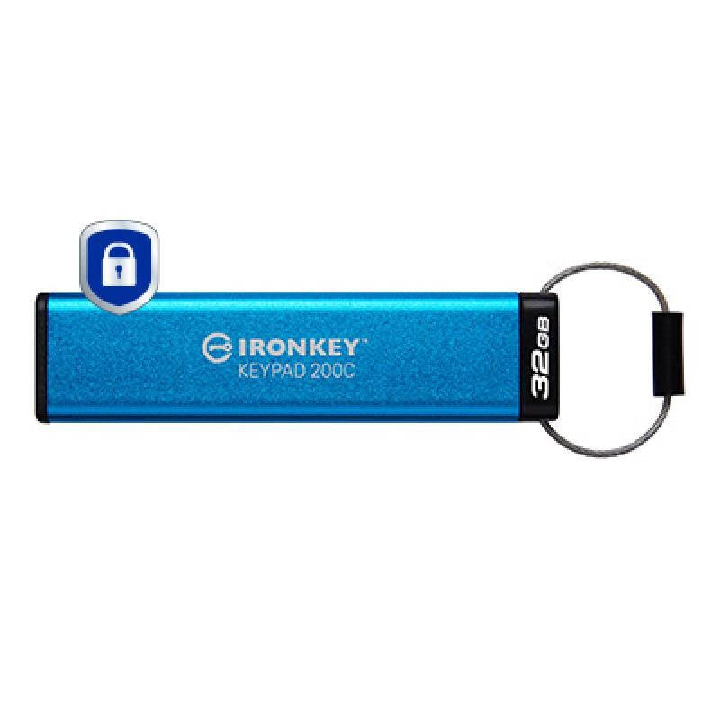 Kingston Technology IronKey Keypad 200C USB-C de 32 Go, FIPS 140-3 niveau 3 AES-256 · Clé USB · Informat Systems Strasbourg