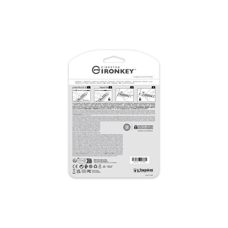 Kingston Technology IronKey Keypad 200C USB-C de 32 Go, FIPS 140-3 niveau 3 AES-256 · Clé USB · Informat Systems Strasbourg (image 4)