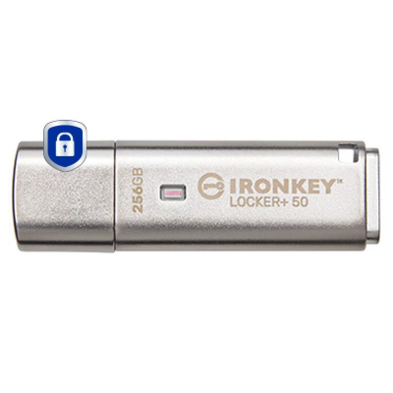 Kingston Technology IronKey 256 Go Locker Plus 50 AES Encryption · Clé USB · Informat Systems Strasbourg