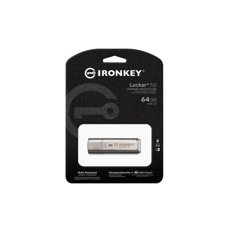 Kingston Technology IronKey 64 Go IKLP50 AES USB, w/256bit Encryption · Clé USB · Informat Systems Strasbourg (image 3)