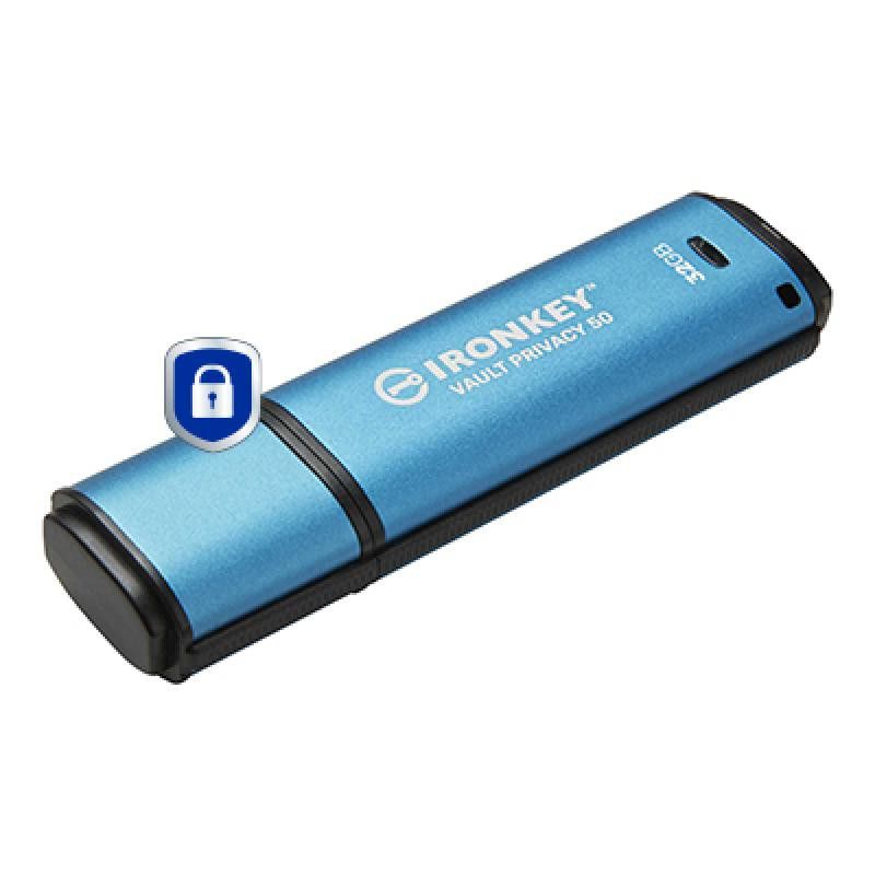 KINGSTON 32GB IronKey Vault Privacy 50 *IKVP50/32GB · Clé USB · Informat Systems Strasbourg (image 2)