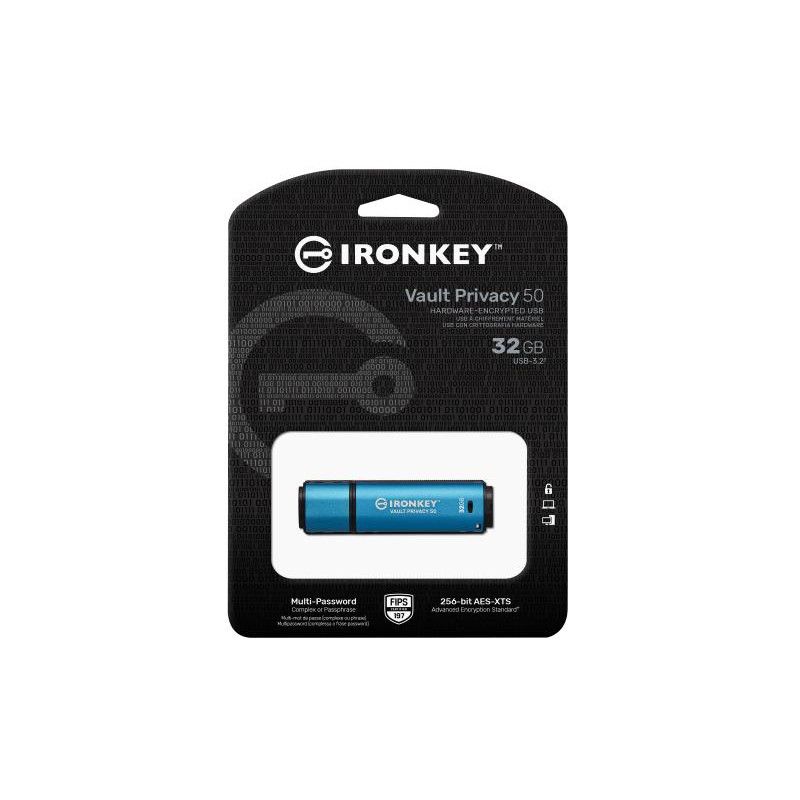 KINGSTON 32GB IronKey Vault Privacy 50 *IKVP50/32GB · Clé USB · Informat Systems Strasbourg (image 3)