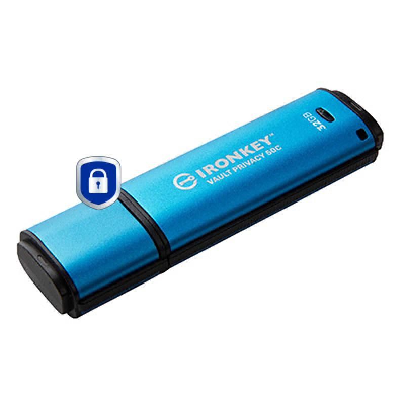 Kingston Technology IronKey 32Go USB-C Vault Privacy 50C chiffrée AES-256, FIPS 197 · Clé USB · Informat Systems Strasbourg (image 2)